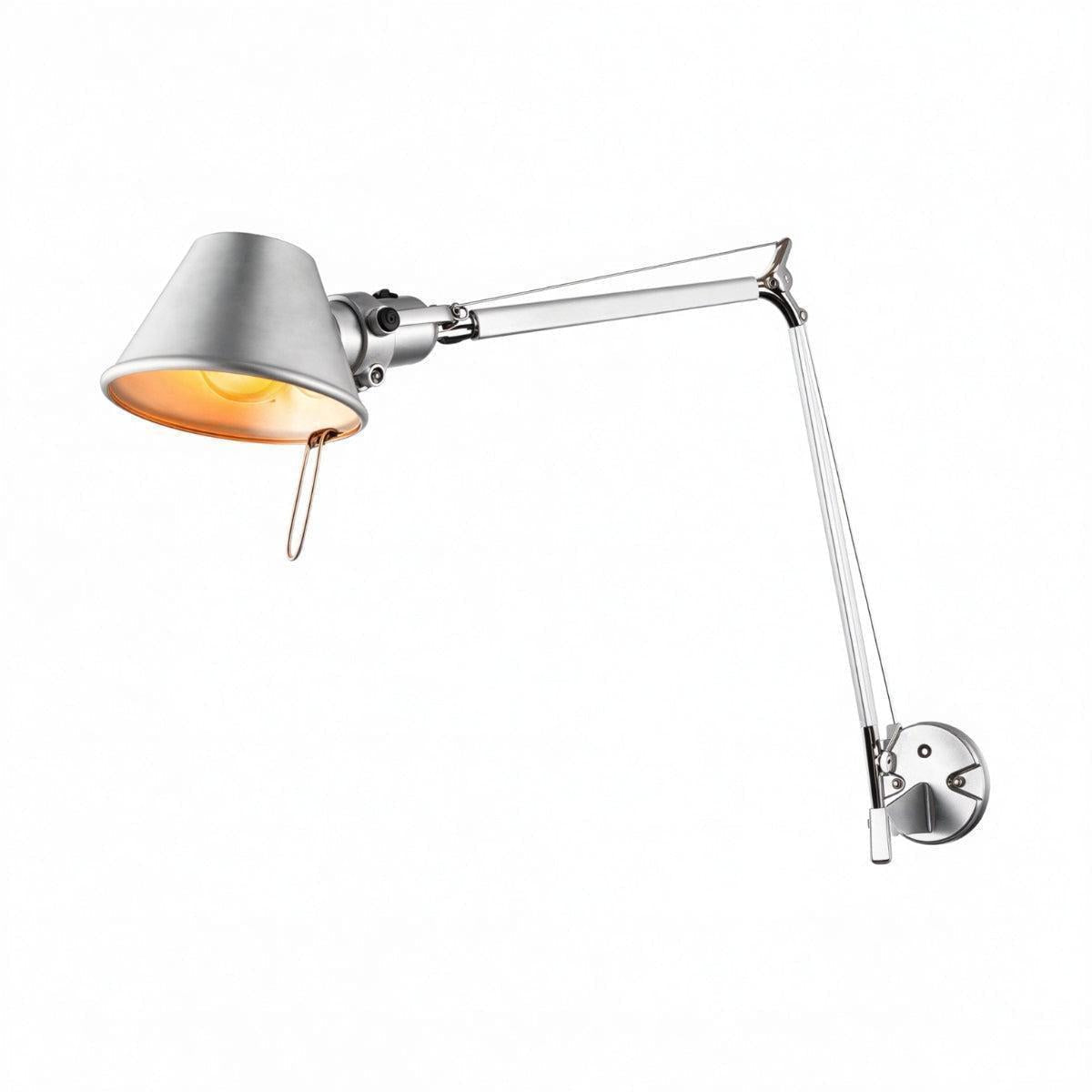 Swing Arm Wall Sconce Light With Long Adjustable Arm