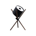 Table Lamp With Modern Tripod Base And Cylindrical Drum Shade