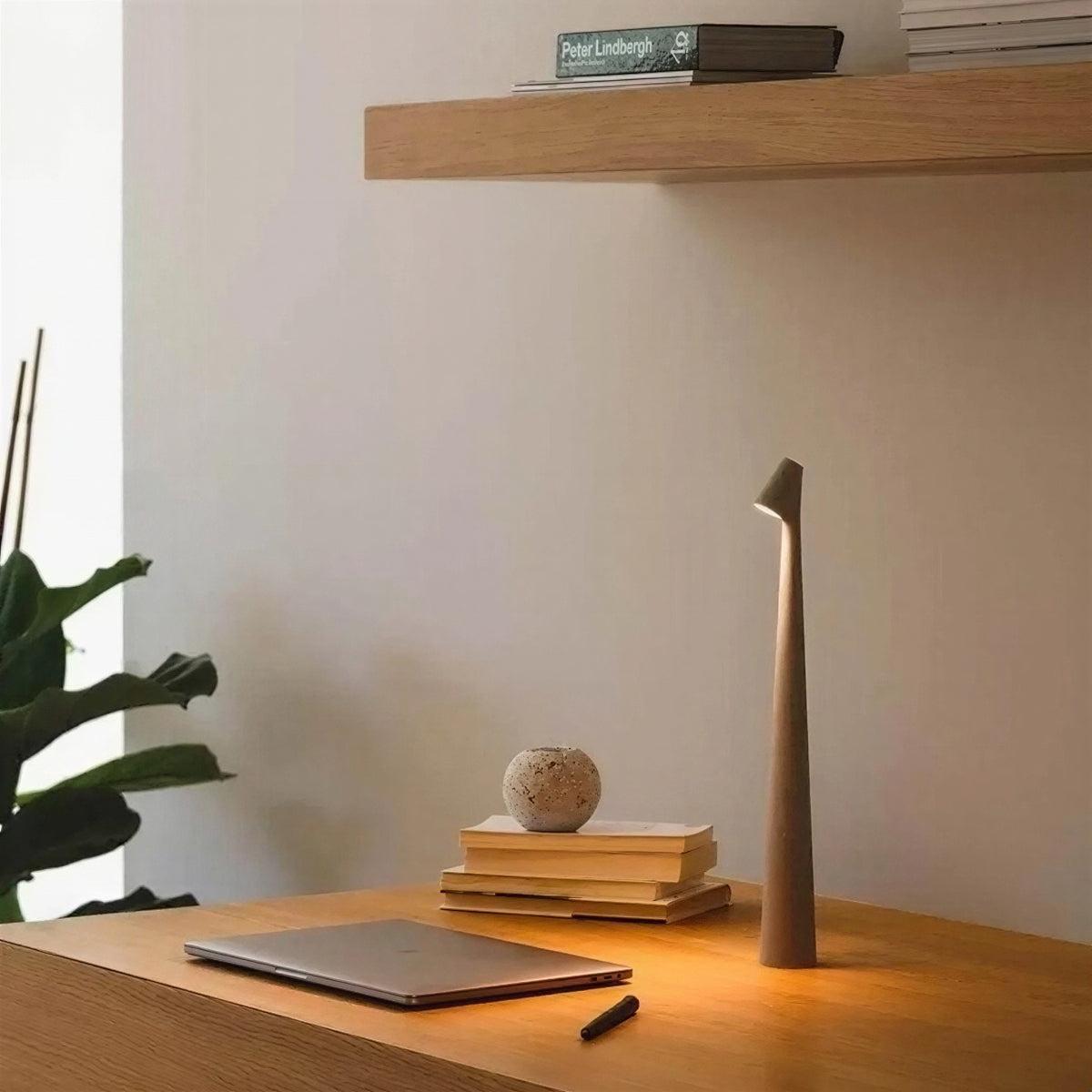 Tall Slim Rechargeable Cordless Table Lamp With Ambient Lighting