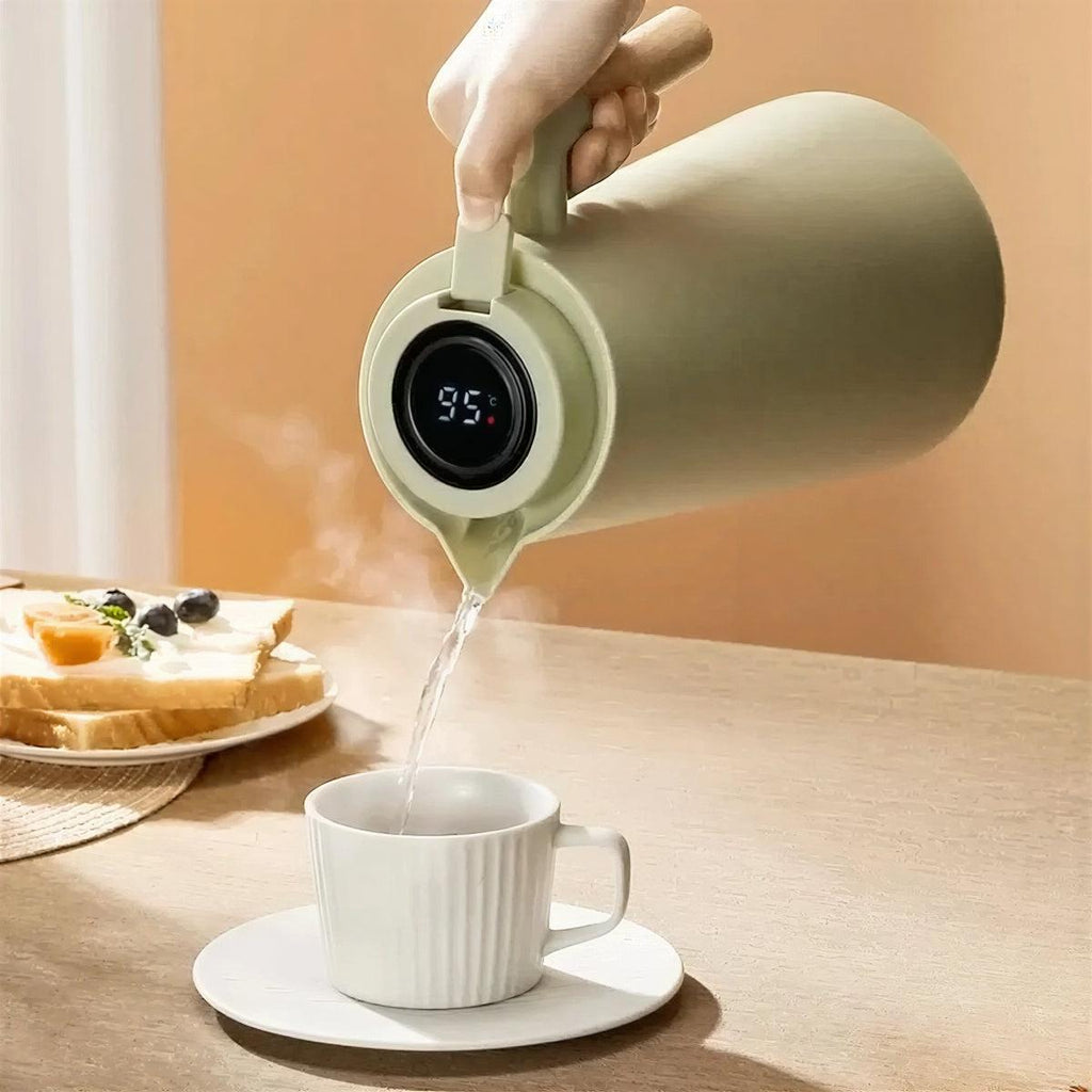 Thermal Insulated Water Jug With Integrated Digital Temperature Display Screen