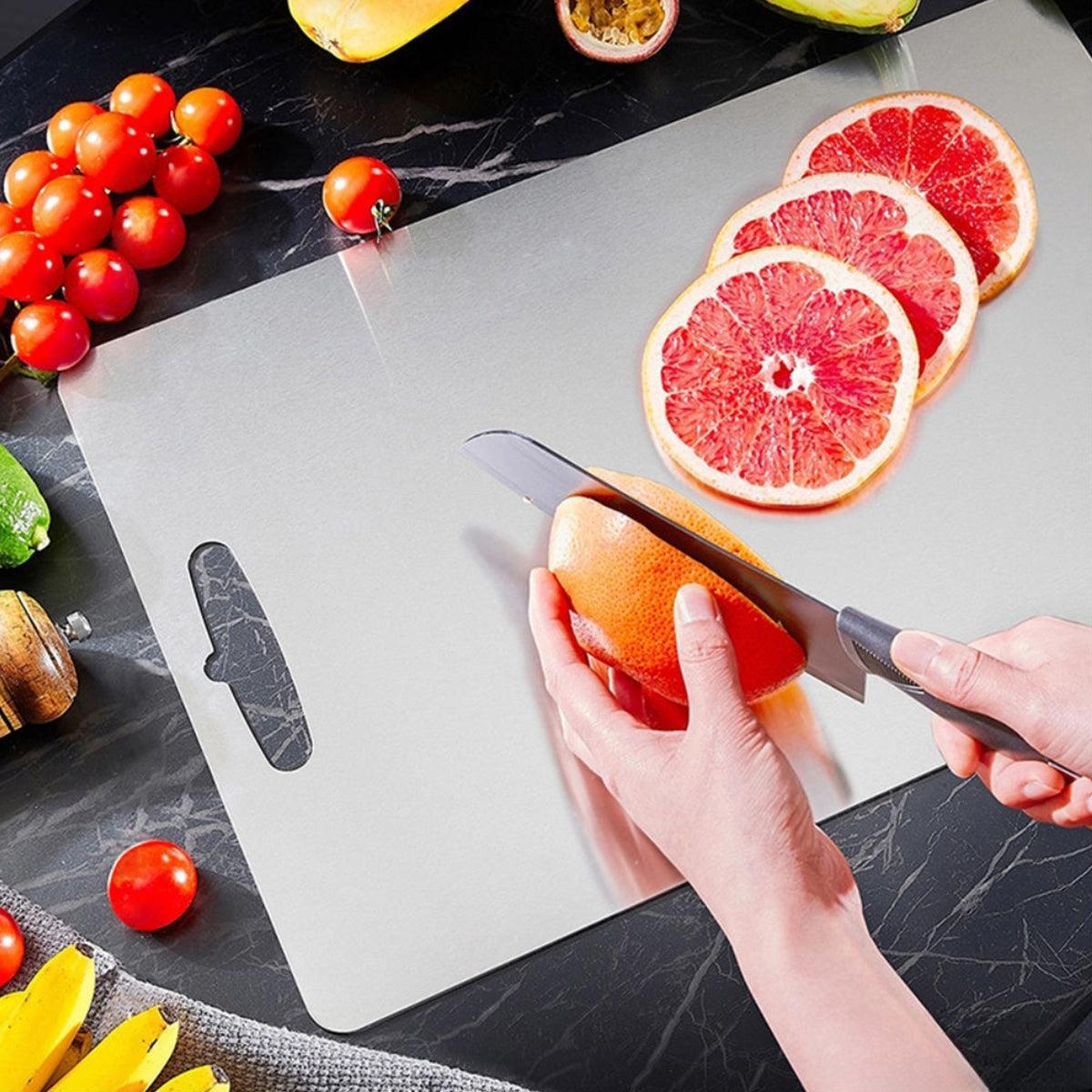 Titanium Double Sided Kitchen Chopping Board With Dishwasher Compatible Surface