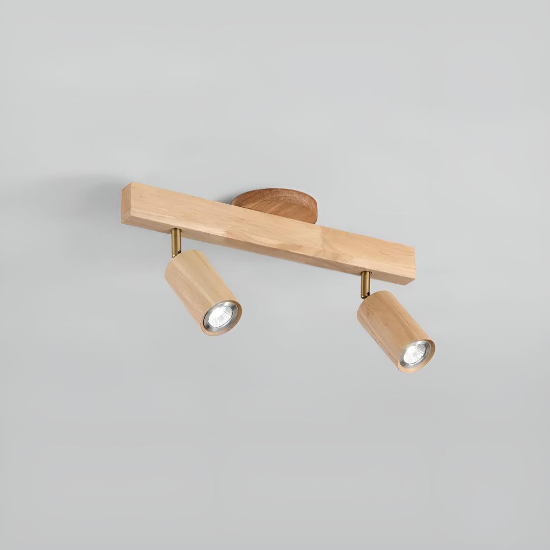 Track Lighting Fixture With Independent Adjustable Directional Spotlights