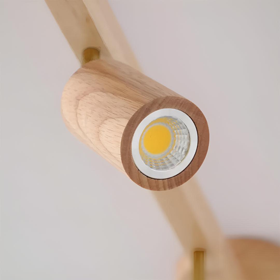 Track Lighting Fixture With Independent Adjustable Directional Spotlights