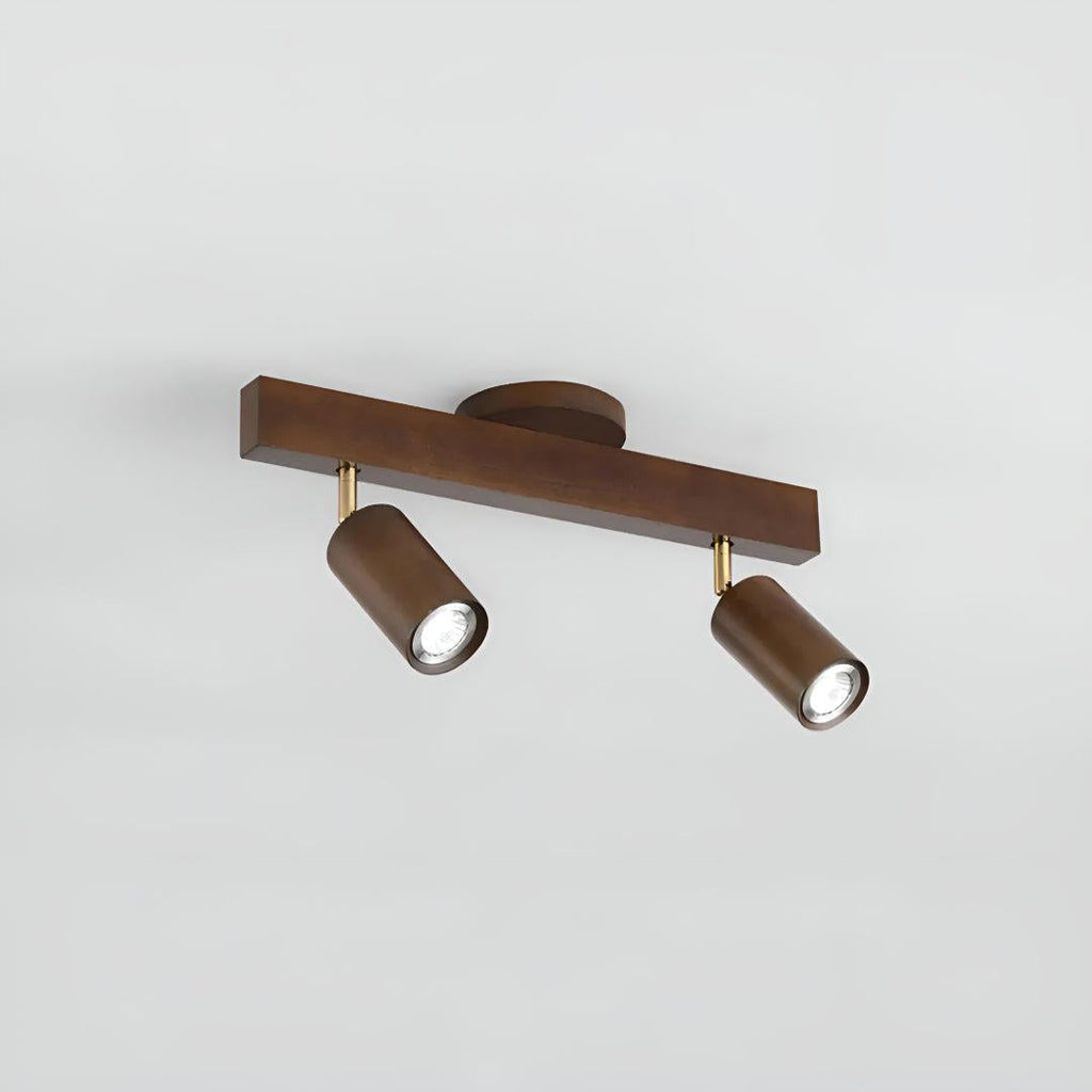 Track Lighting Fixture With Independent Adjustable Directional Spotlights