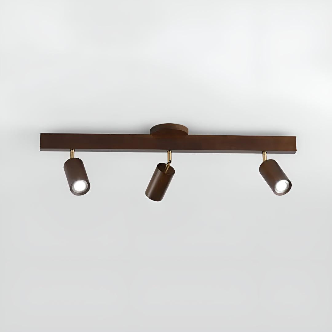 Track Lighting Fixture With Independent Adjustable Directional Spotlights