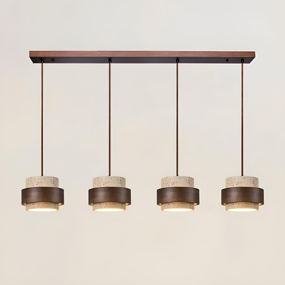 Travertine Styled Pendant Light Fixture For Dining Area and Kitchen Island