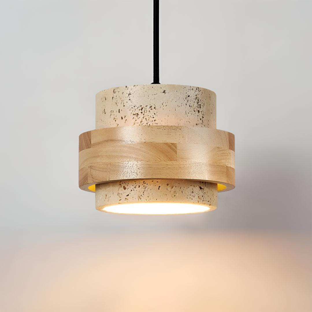 Travertine Styled Pendant Light Fixture For Dining Area and Kitchen Island