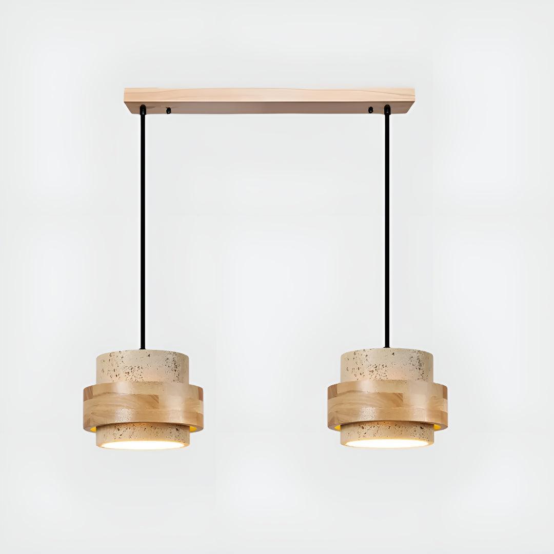 Travertine Styled Pendant Light Fixture For Dining Area and Kitchen Island