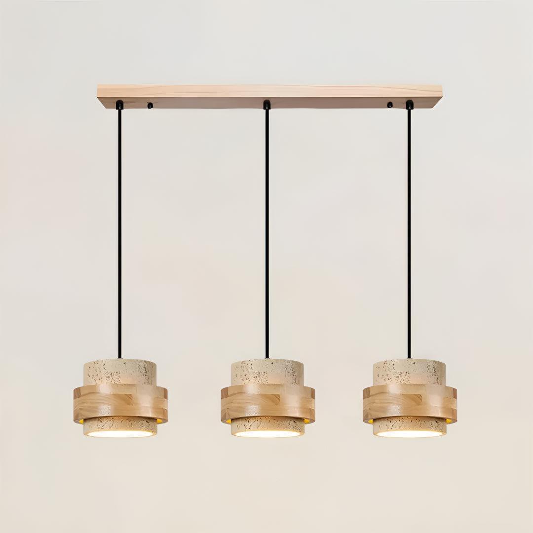 Travertine Styled Pendant Light Fixture For Dining Area and Kitchen Island