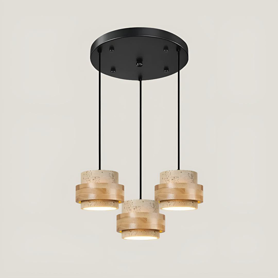 Travertine Styled Pendant Light Fixture For Dining Area and Kitchen Island