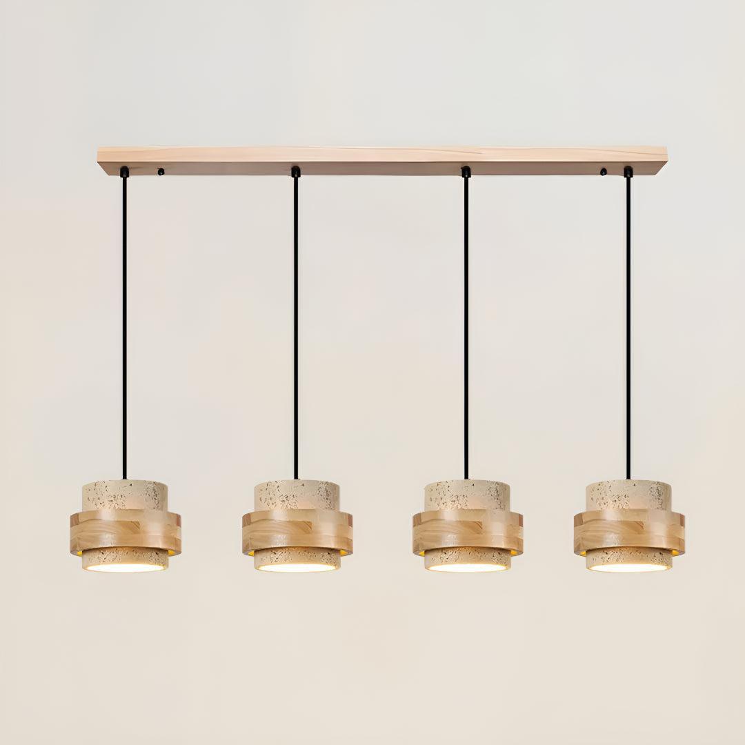 Travertine Styled Pendant Light Fixture For Dining Area and Kitchen Island