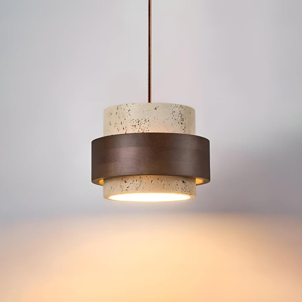 Travertine Styled Pendant Light Fixture For Dining Area and Kitchen Island