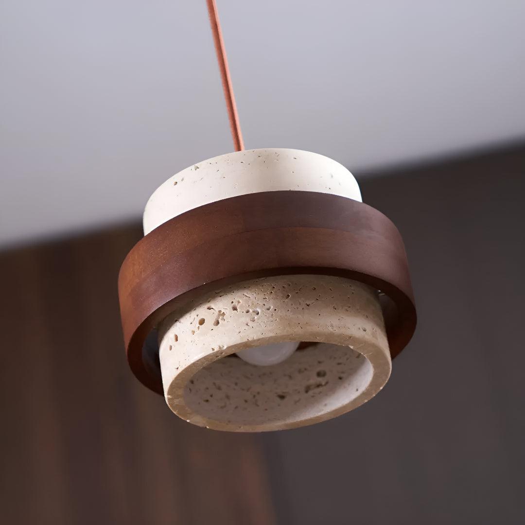 Travertine Styled Pendant Light Fixture For Dining Area and Kitchen Island