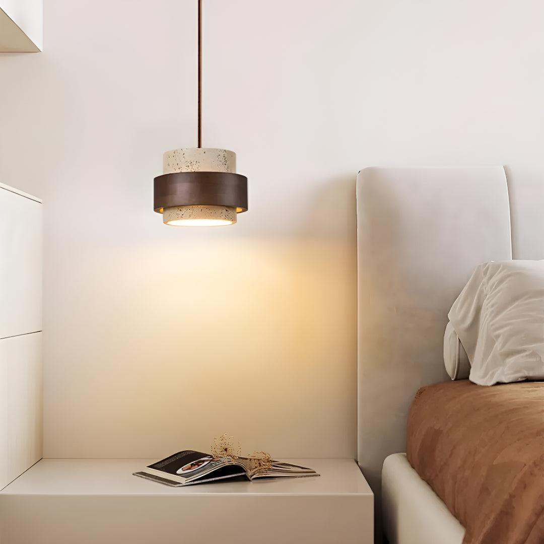 Travertine Styled Pendant Light Fixture For Dining Area and Kitchen Island