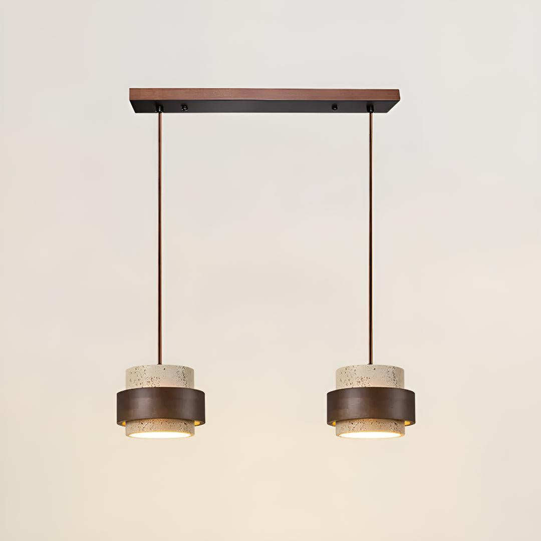 Travertine Styled Pendant Light Fixture For Dining Area and Kitchen Island
