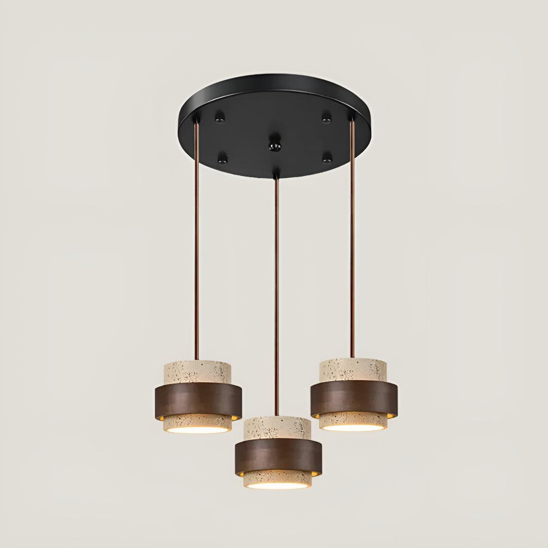 Travertine Styled Pendant Light Fixture For Dining Area and Kitchen Island