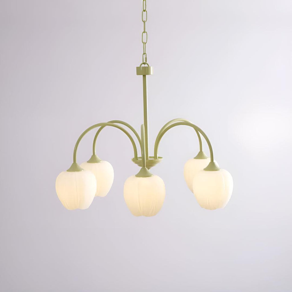 Tulip Flower Shade Design Dining Room Chandelier Light Fixture