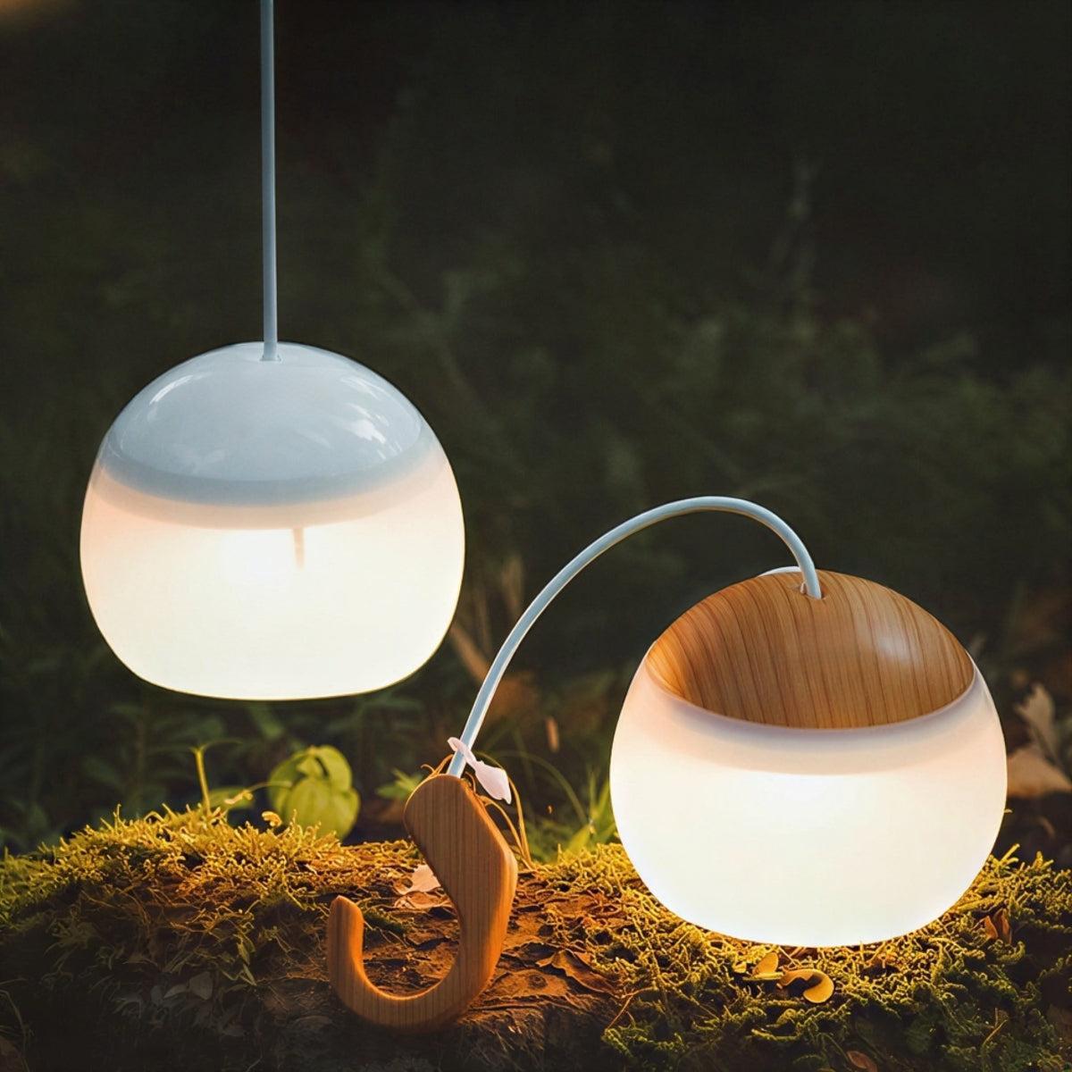 USB Rechargeable Outdoor Camping Lantern With Hanging Pendant Light