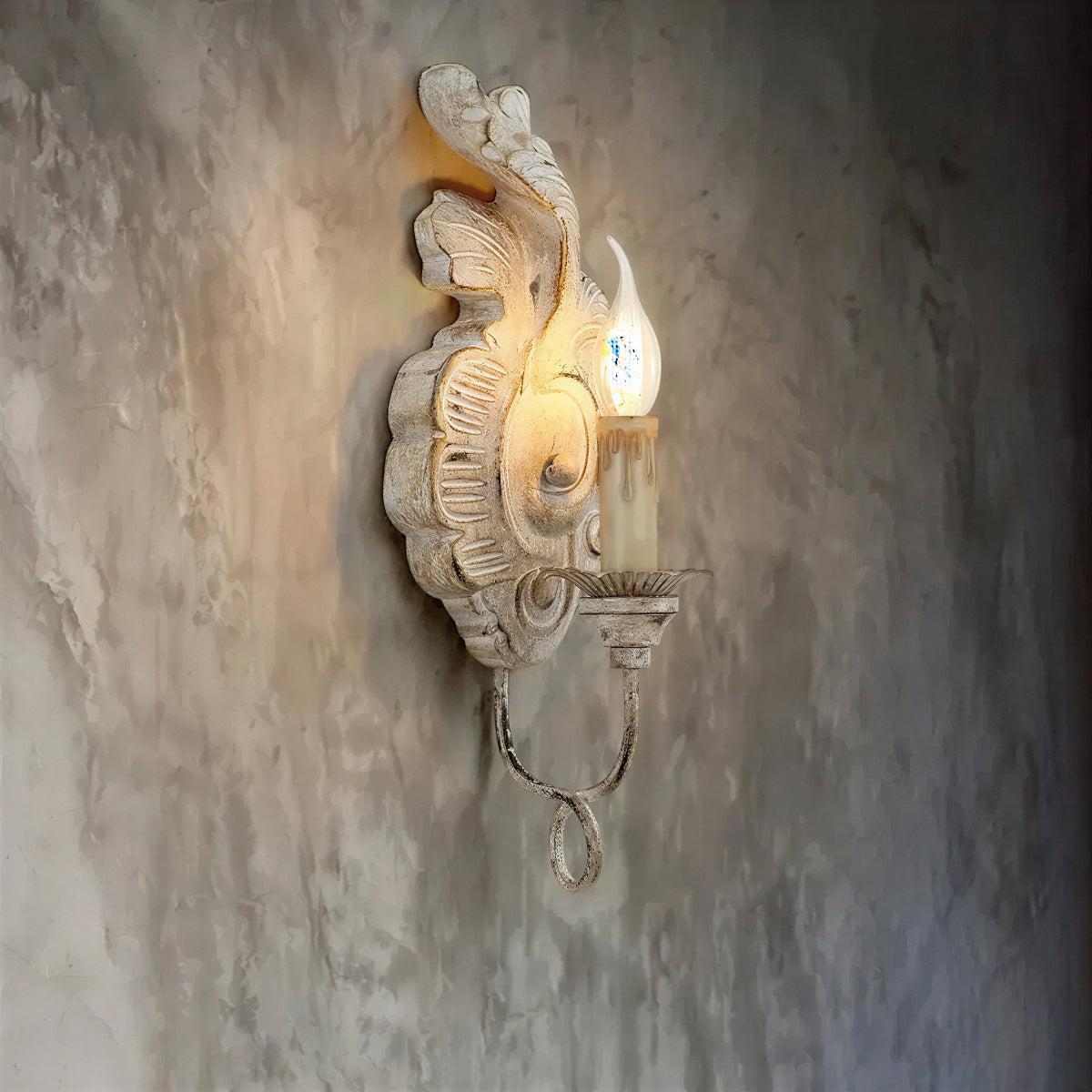Vintage Candle Wall Sconce Light Fixture
