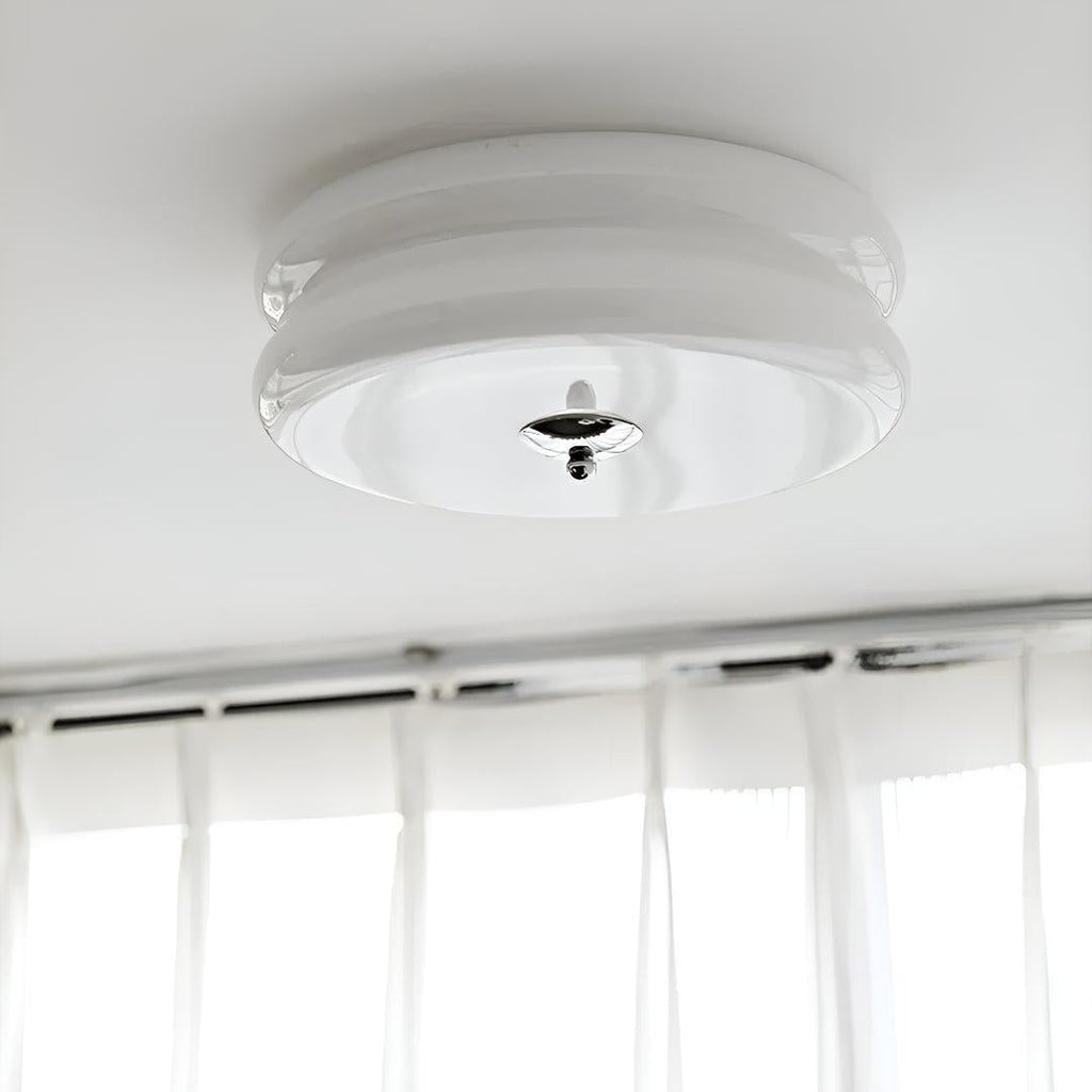 Vintage Flush Mount Art Deco Ceiling Light Fixture With Layered Design