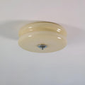 Vintage Flush Mount Art Deco Ceiling Light Fixture With Layered Design