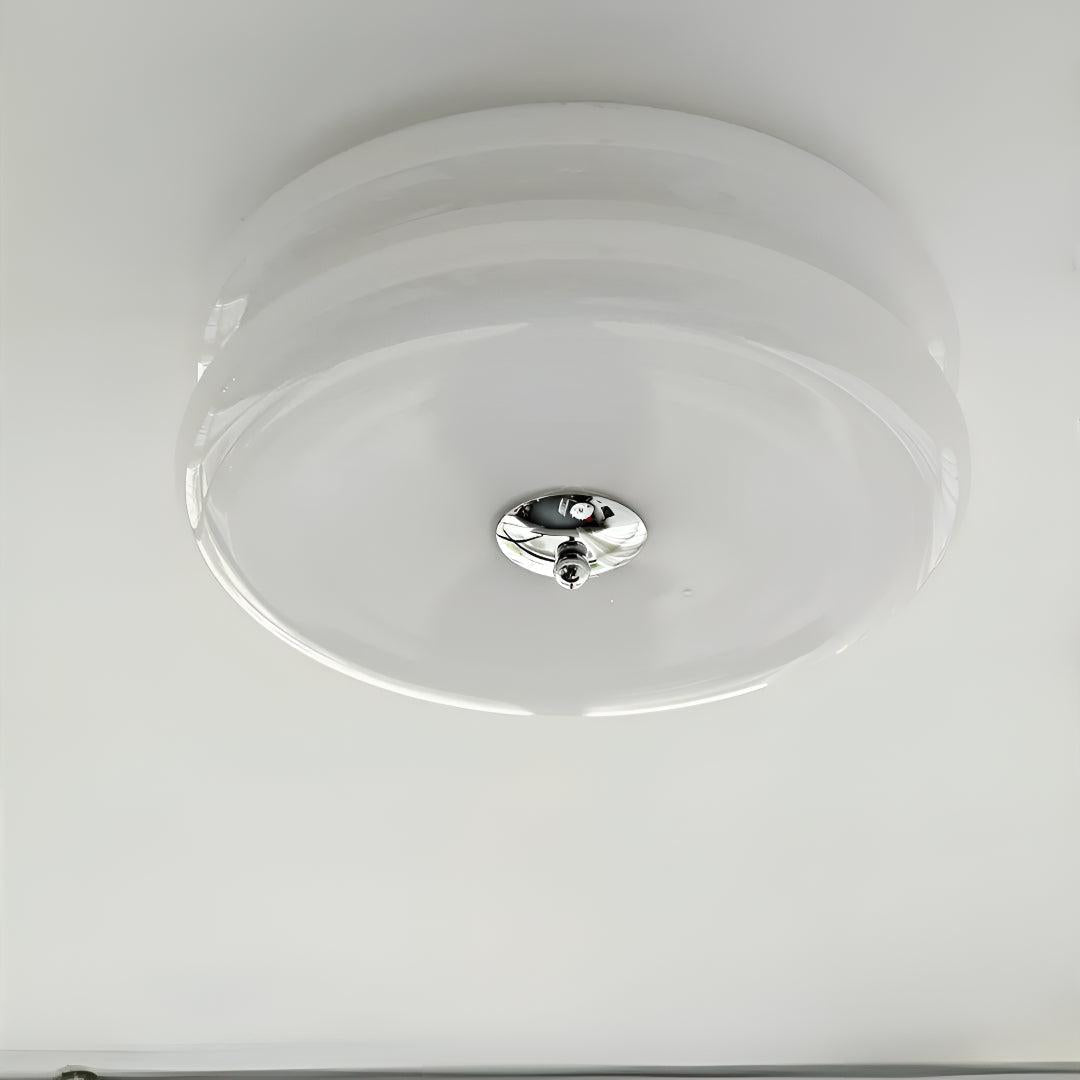 Vintage Flush Mount Art Deco Ceiling Light Fixture With Layered Design