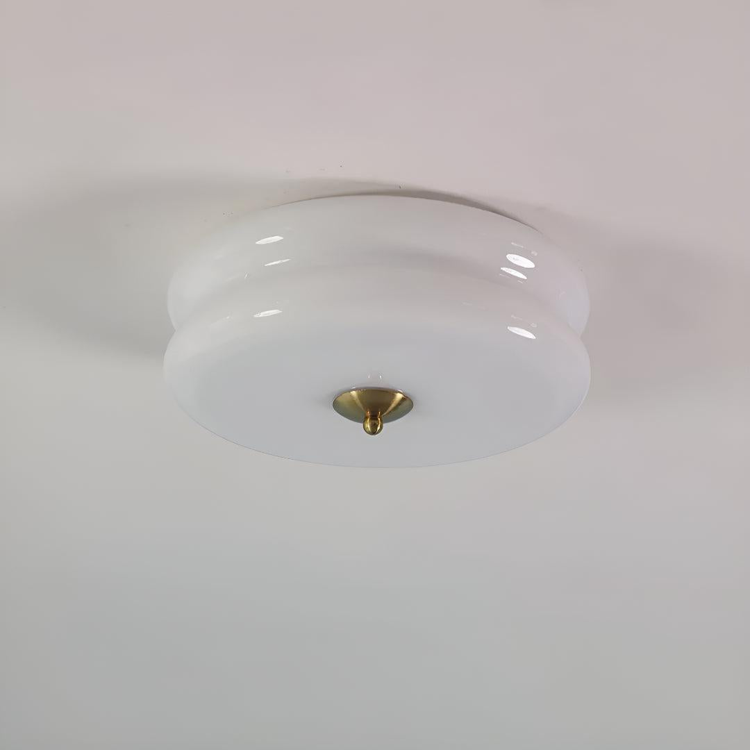Vintage Flush Mount Art Deco Ceiling Light Fixture With Layered Design