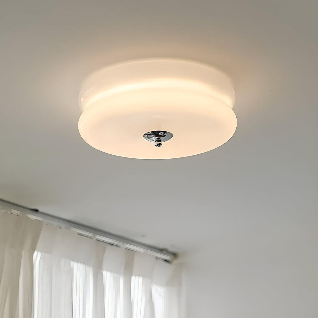 Vintage Flush Mount Art Deco Ceiling Light Fixture With Layered Design
