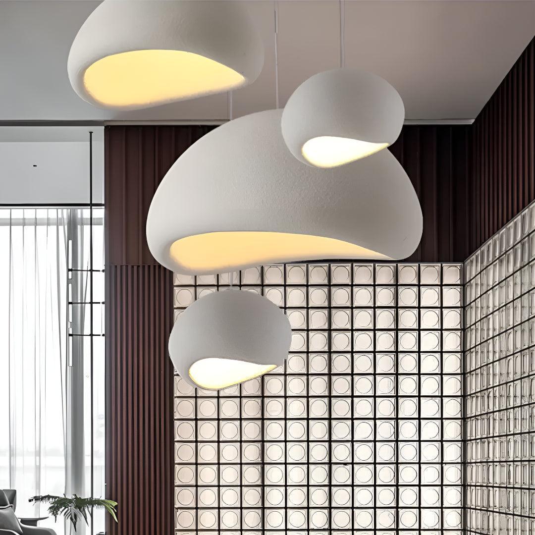 Wabi Sabi Hanging Ceiling Pendant Light With Asymmetric Silhouette