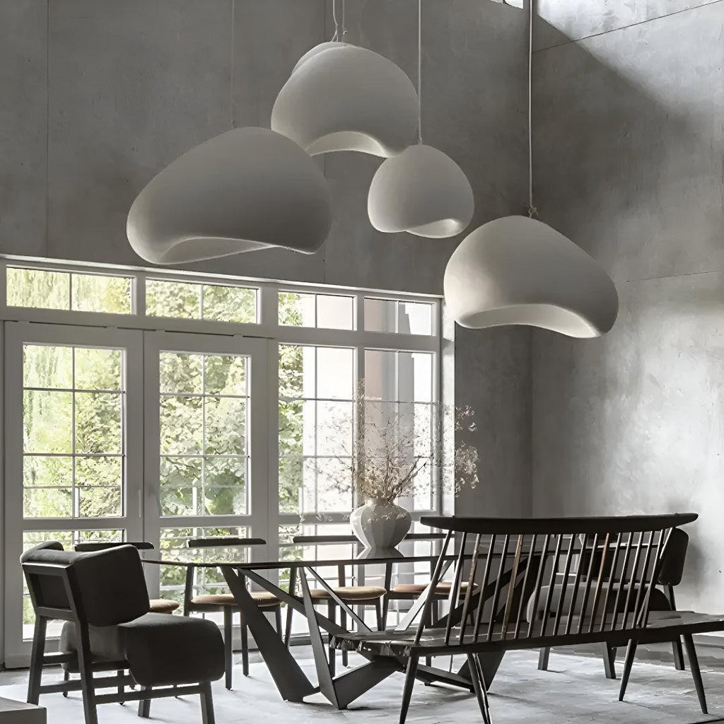 Wabi Sabi Hanging Ceiling Pendant Light With Asymmetric Silhouette