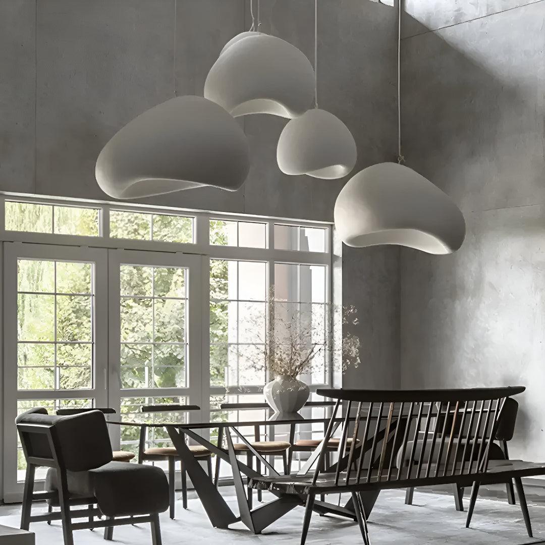 Wabi Sabi Hanging Ceiling Pendant Light With Asymmetric Silhouette