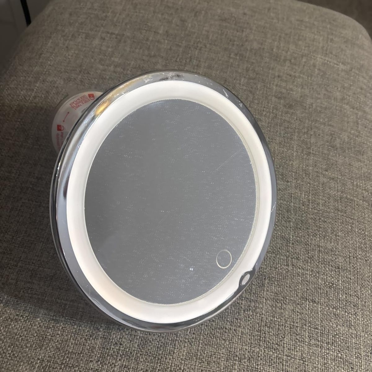 Wall Mounted Bathroom Vanity Mirror With 10x Magnification And Bright Surround Lights