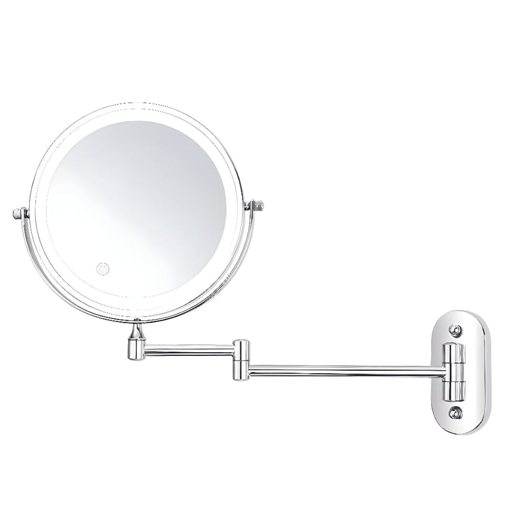 Wall Mounted Magnifying LED Makeup Vanity Mirror With Rechargeable Backlight