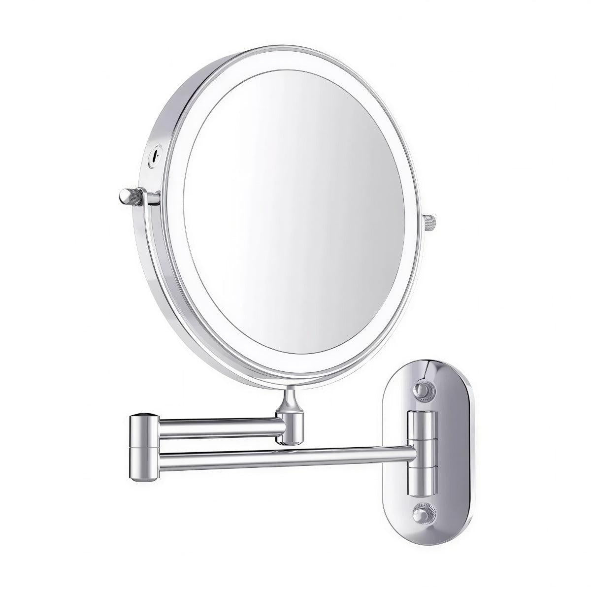 Wall Mounted Magnifying LED Makeup Vanity Mirror With Rechargeable Backlight