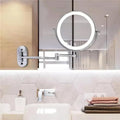 Wall Mounted Magnifying LED Makeup Vanity Mirror With Rechargeable Backlight