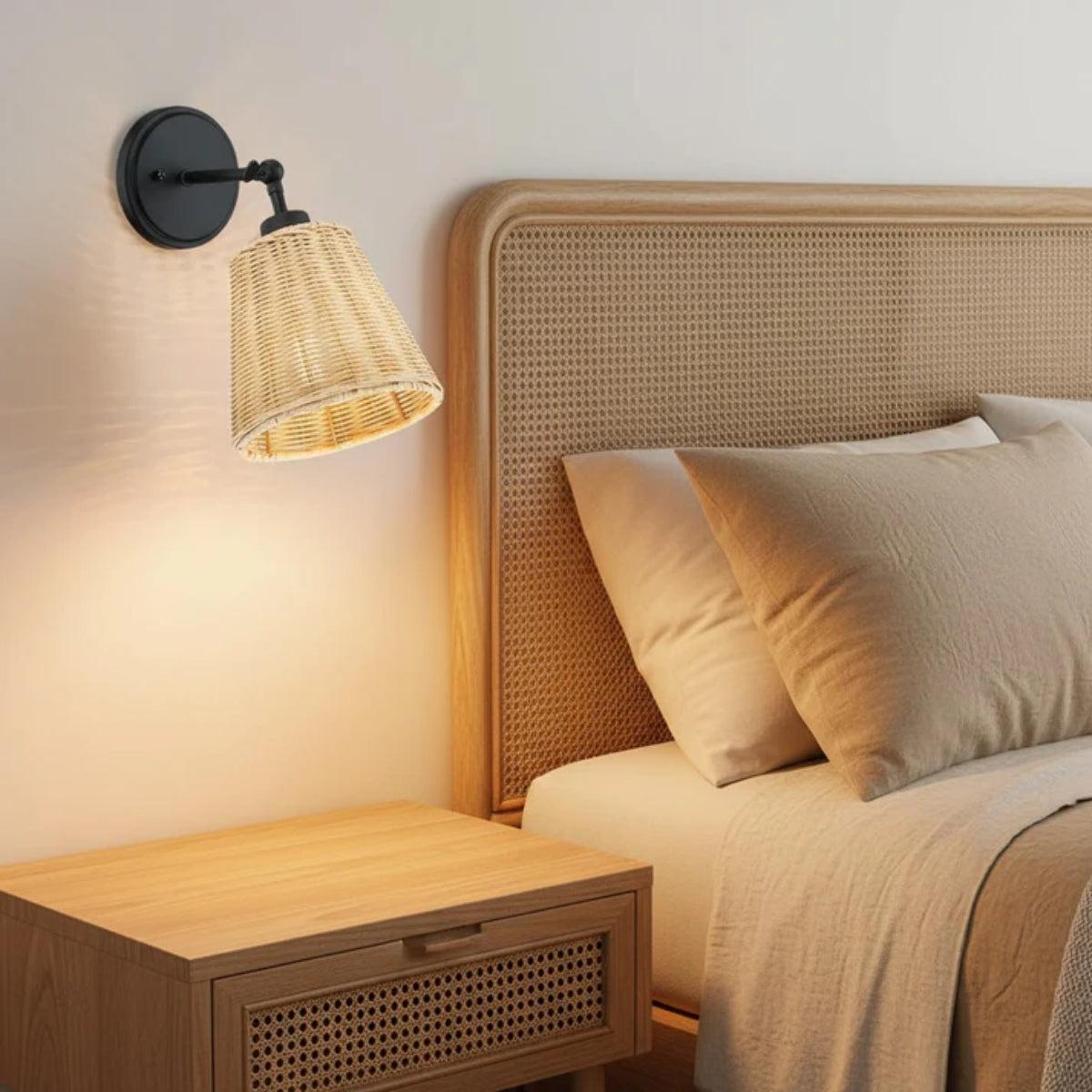 Wall Mounted Sconce Light For Bedroom With Adjustable Head