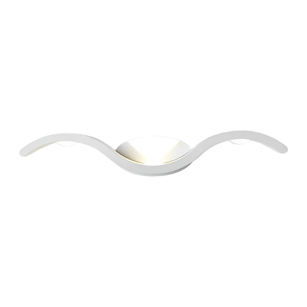 Wavey Seagull Indoor Outdoor LED Wall Light Fixture