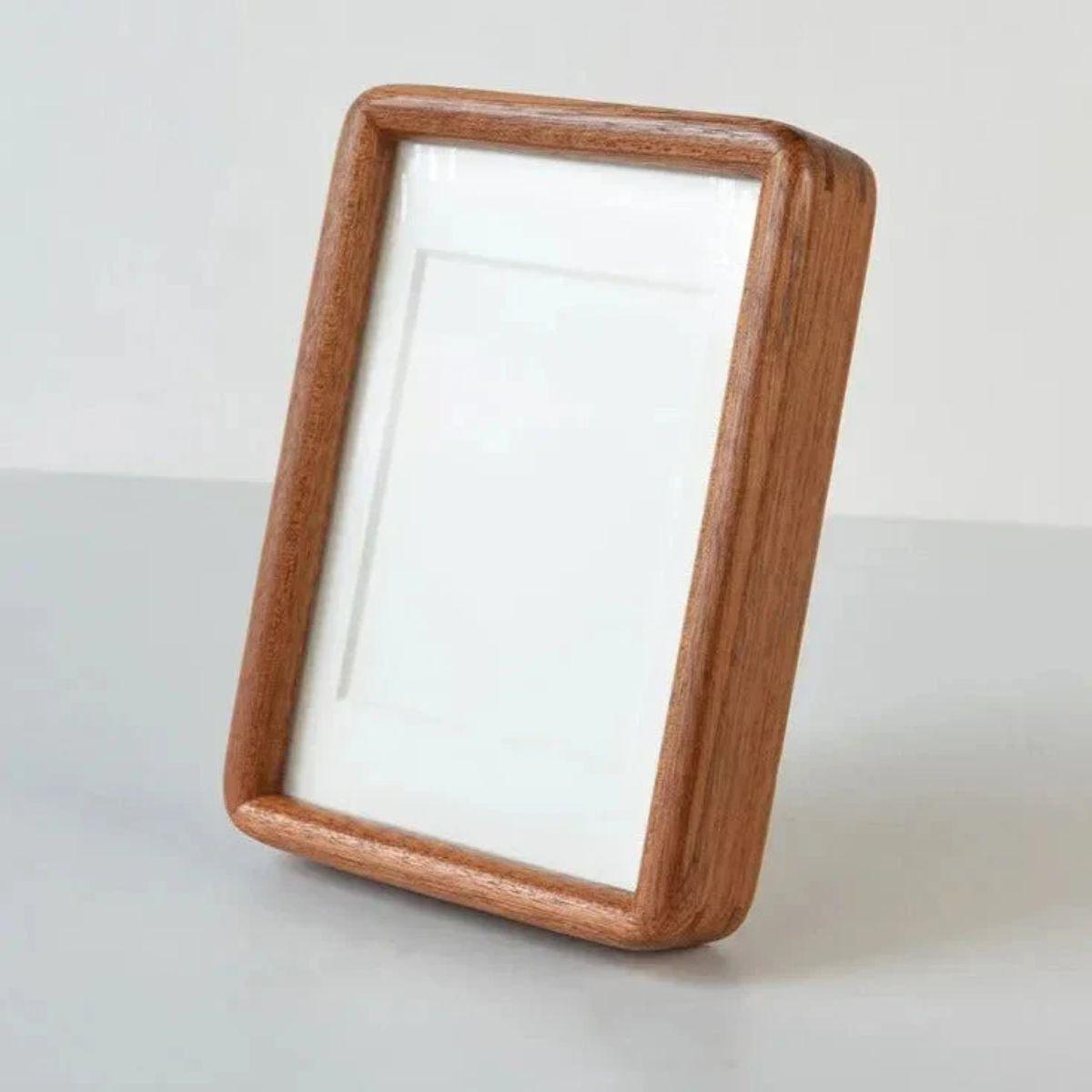 Wooden Photo Picture Display Frame With Rounded Corners